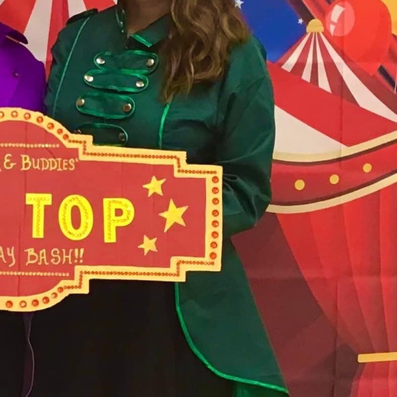 *Halloween Sale - Green Steampunk Ringmaster Tailcoat Costume jacket for Women - Picture 13 of 14